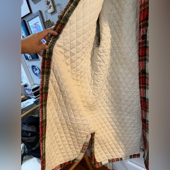 NWT AllSaints Nia Wool Blend Check Coat size 10 - Picture 7 of 11